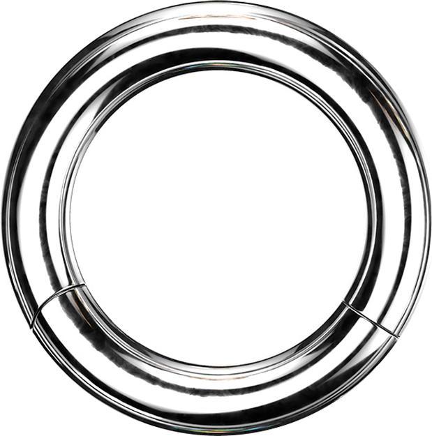 Image du produit Star Piercing Anneau segment pliable argent (Acier chirurgical 316L)