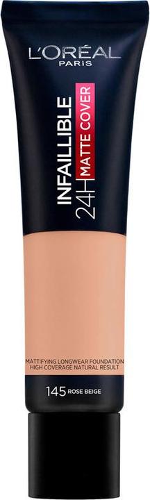 Actual product image L'Oréal Paris INFAILLIBLE 24H matte cover foundation #145-rose beige (#145-rose beige)