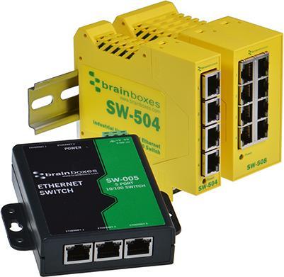 Produktbild Brainboxes Ethernet Switch 8 ports (8 Ports)