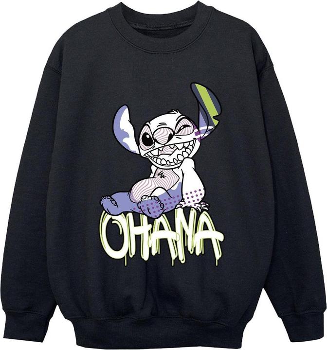 Produktbild Disney Lilo And Stitch Ohana Graffiti Sweatshirt Jungen (152, 158)