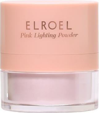 Actual product image NoName Elroel Pink Lighting Powder Face Powder for Mattifying and Baking the Complexion Long-Lasting Makeup
