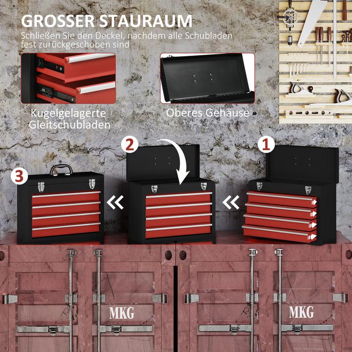 Actual product image Durhand Toolbox with 4 drawers (1 pieces)