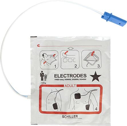 Erwachsenen-Elektroden für Fred easy und Fred easy Life (Erste Hilfe Set Zubehör)