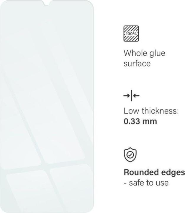 Immagine prodotto Générique Vetro temperato per Samsung Galaxy A05s (9H, 0.33mm) in blister (1 Pezzo/i, Samsung Galaxy A05s)