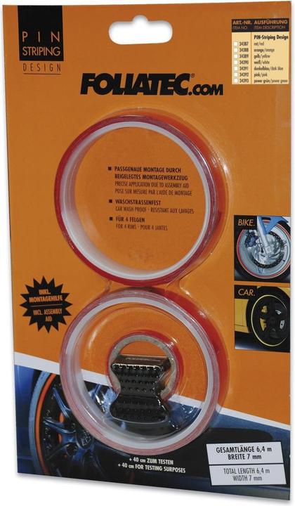 Actual product image Foliatec Rim decoration