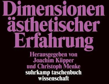 Produktbild Dimensionen ästhetischer Erfahrung (Deutsch, Joachim Küpper, Christoph Menke, 2003)