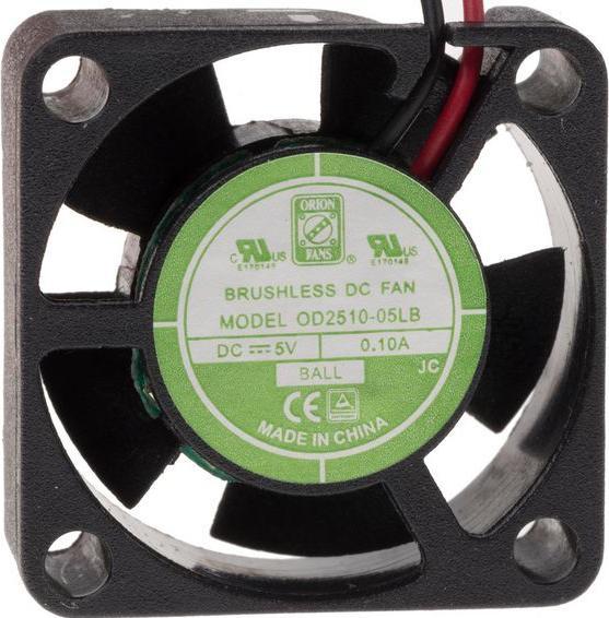 Produktbild Rs Pro DC axial fan, 25x10mm 3.06cu.m/h 5V (25 mm)