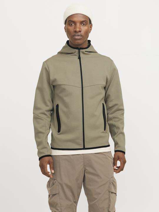 Immagine prodotto Jack & Jones Pullover monocolore con cappuccio e zip Giacca con cappuccio (M)