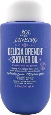 Actual product image Sol de Janeiro Delicia Drench Shower Oil 3oz 90ml Travel Shower to Milk Foam (90 ml)