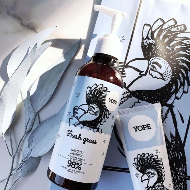 Actual product image Yope Shampoo Fresh Grass 300ml (300 ml, Liquid shampoo)