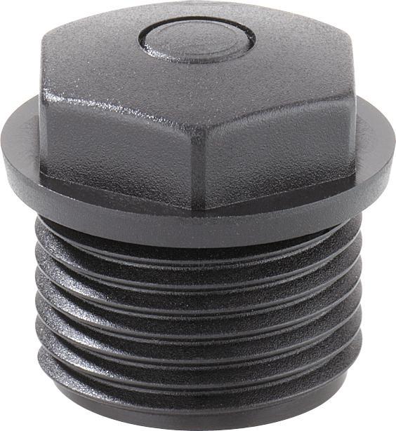 Spelsberg 20302001 Spina di arresto M20 in plastica nera 1 pz.