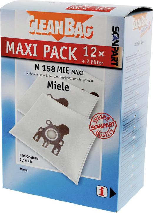 Actual product image Scanpart Maxipack compatible with Miele type G/N 2687426158 Vacuum cleaner bags (15 x)