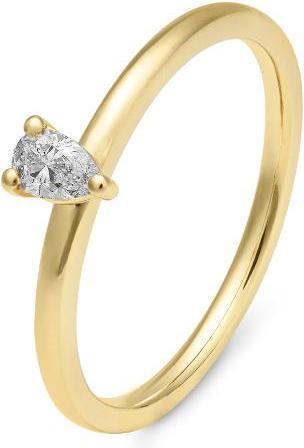 Breuning RING - BRILL. 0,17 Ct. H/si (55, 750/18 K Gold)