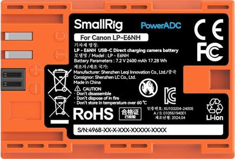 Actual product image SmallRig 4968 LP-E6NH (Camera battery)