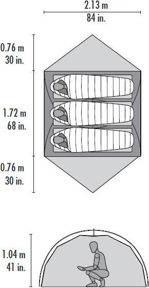 Actual product image Msr Elixir 3 (Dome tent, 3.10 kg, 3 persons)
