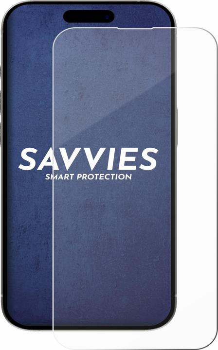 Immagine prodotto Savvies Protezione dello schermo in vetro blindato (1 Pezzo/i, Apple iPhone 15 Plus)