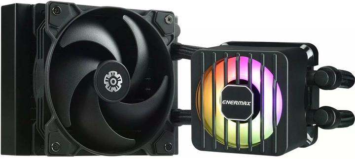 Produktbild Enermax LIQMAXFLO SR 120mm CPU AIO Liquid Cooler - Xtreme Dual Chamber PWM Pumpe- ARGB