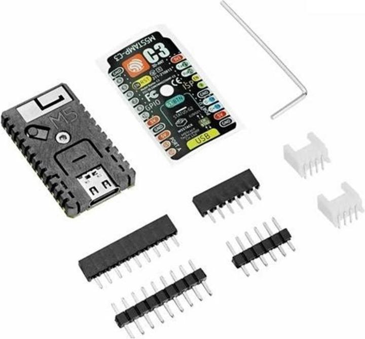 Produktbild M5Stack Entwicklerboard M5Stamp C3 Mate mit Pin Headers
