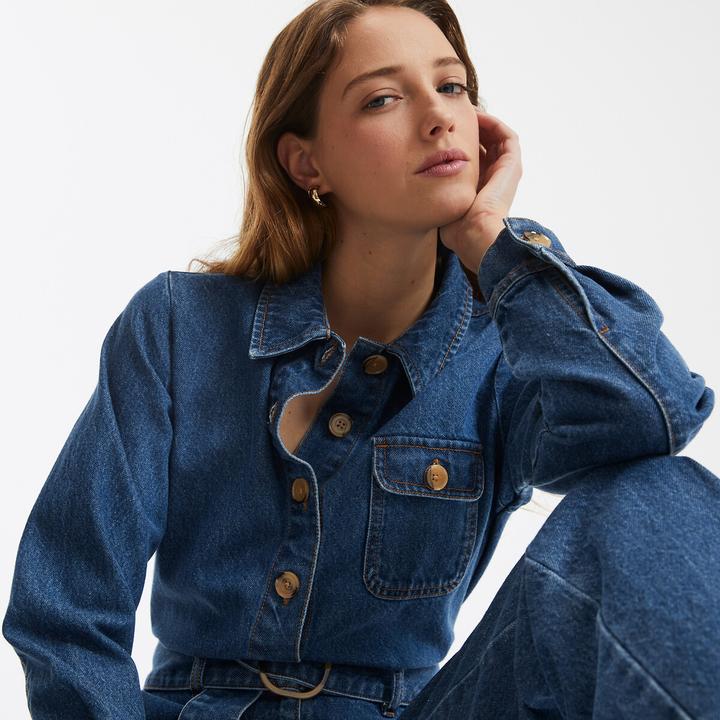 Image du produit La Redoute Collections Combinaison en denim Signature CORALIE (38)