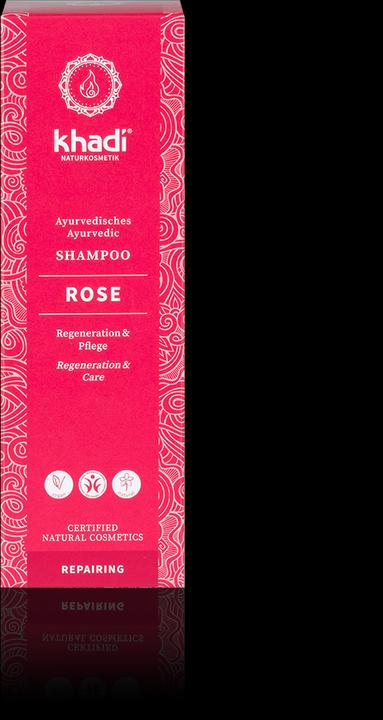 Actual product image Khadi Rose (210 ml, Liquid shampoo)