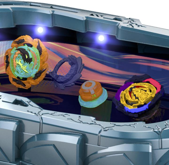 Image du produit Hasbro Beyblade Burst QuadStrike Light Ignite Beyblade Stadium Battle Set (Allemand, Français, Italien, Anglais, Néerlandais, Suédois, Norvégien, Polonais)