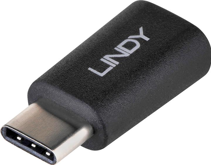 Produktbild Lindy USB 2.0 Adapter Typ C / Micro-B USB Typ C Stecker / Typ Micro-B Kupplung (USB 2.0)