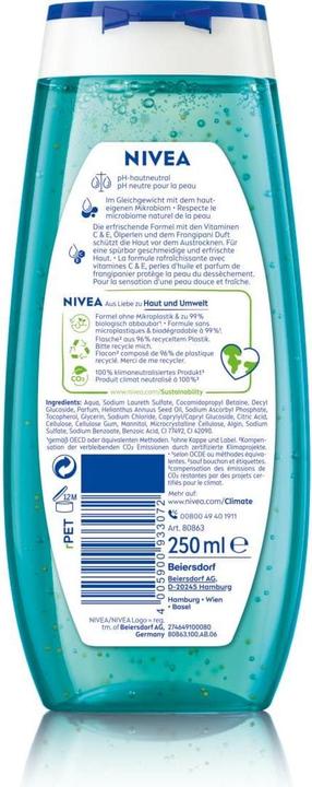 Actual product image NIVEA Duschgel Frangipani & Oil (250 ml)