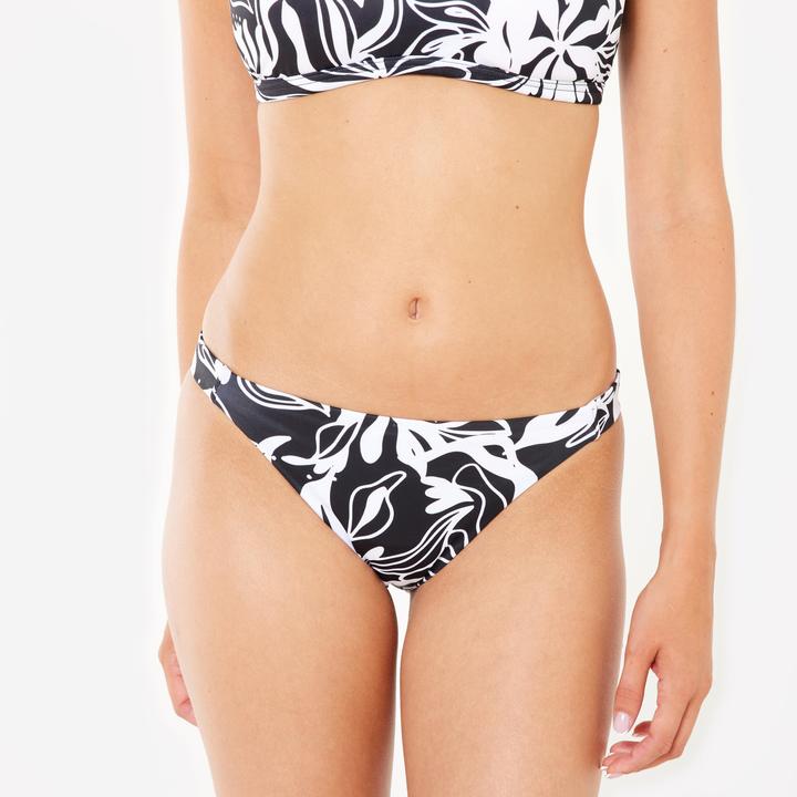 Olaian Bikini-Hose Damen Aly schwarz/weiss (40, 42)