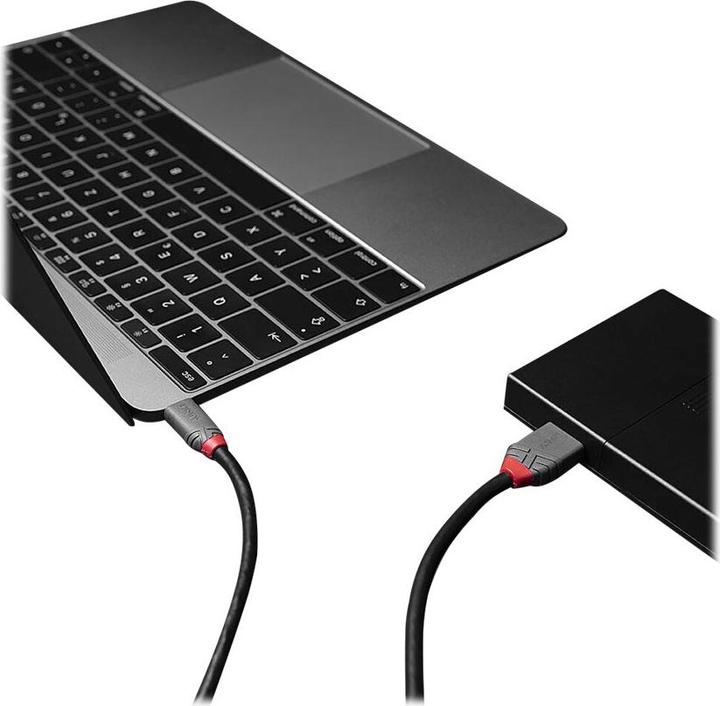 Produktbild Lindy USB 3.2 Typ C an Micro-B Kabel, Anthra Line (1 m)