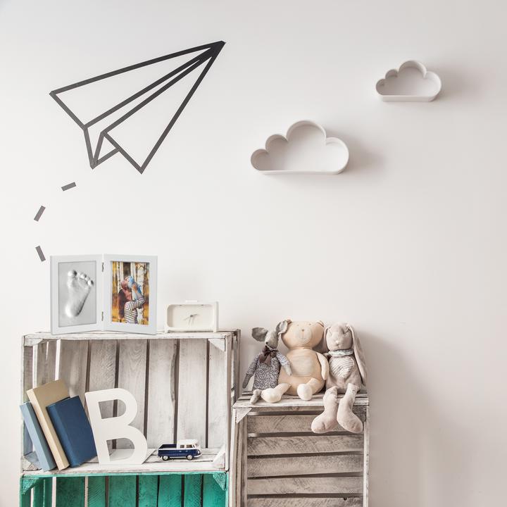 Actual product image Relaxdays Baby Picture Frame With Plaster Cast