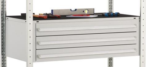 Actual product image Schulte Lagertechnik MULTIplus150 basic shelving system with 3 drawers