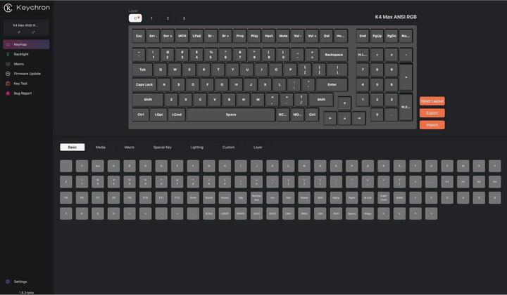 Image du produit Keychron K4 Max (US, Filaire, Sans fil)