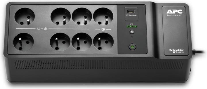 Actual product image APC BACK-UPS 500VA 8 FRENCH 230V (500 VA, 300 W, Standby UPS)
