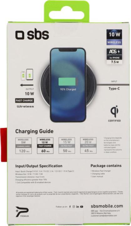 Produktbild SBS Wireless Charger 10W (10 W)