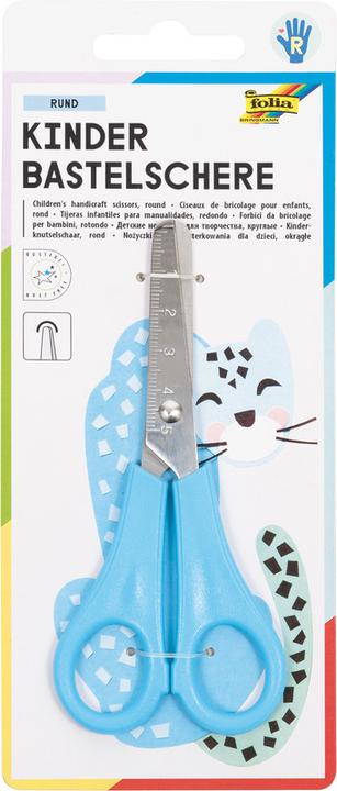 Actual product image Folia Children's craft scissors ROUND (13.50 cm)