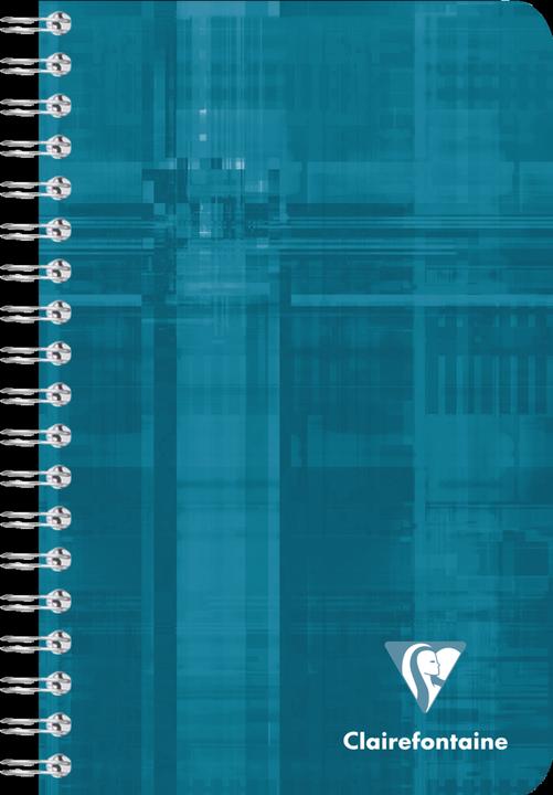 Actual product image Clairefontaine Spiral notebook (11 x 17 cm, Checked, Hardcover)