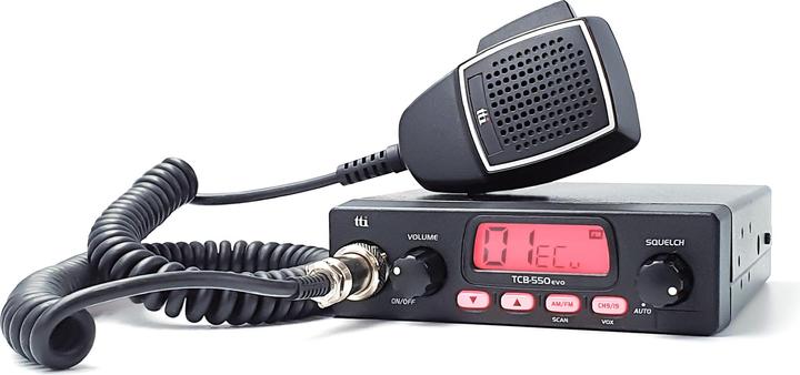 Actual product image Aim TTi CB TTi TCB-550 EVO radio package, VOX, scan, multi-colour screen, 12-24 V and PNI ML100 antenna with
