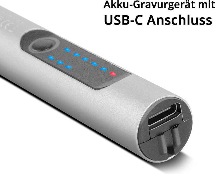 Produktbild DriSubt USB-Gravierstift UG-300 ST mit 8 W Akku-Gravierer | Gravurstift
