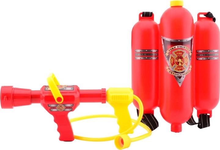 Actual product image Johntoy Firefighter water gun with tank