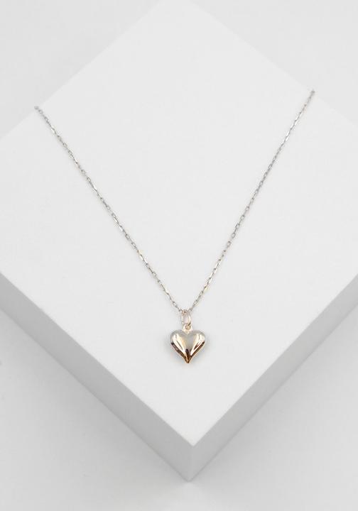 Image du produit Muau Pendant heart white gold 750, 16x11mm (Or blanc 750/18K)