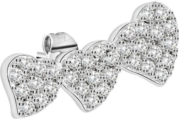 La Petite Story Exigo Hearts Ohrstecker (Messing)