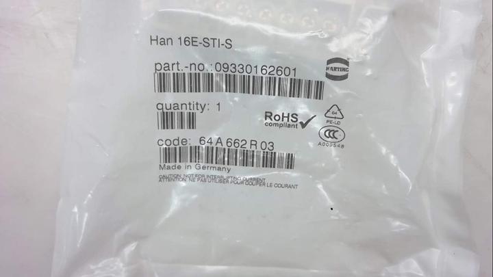 Immagine prodotto Harting 09 33 016 2601 Inserto perno Han® E 16 + viti PE 1 pz.