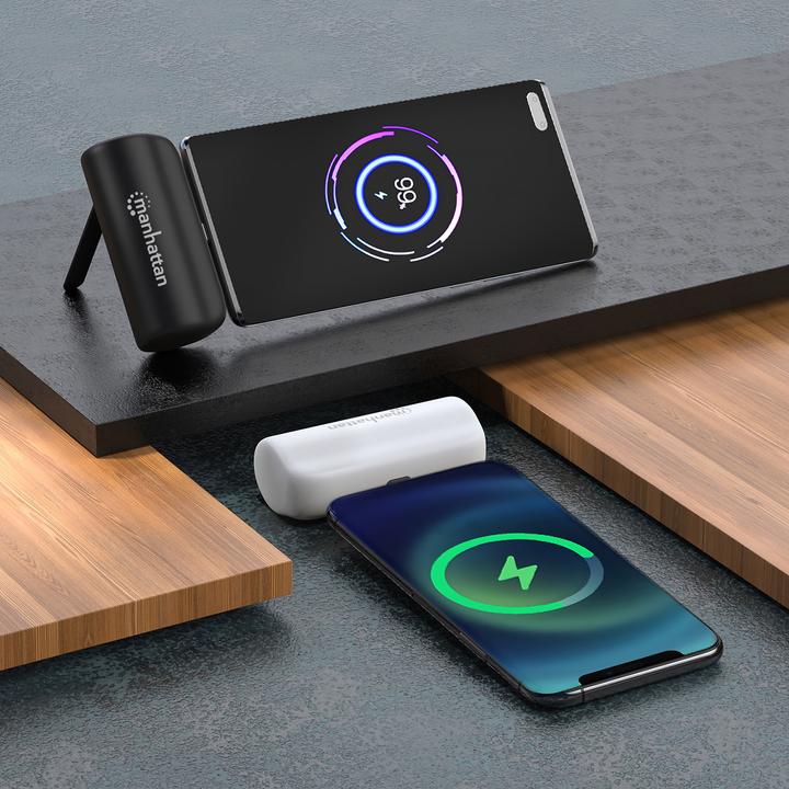Produktbild Manhattan PD Powerbank 5000mAh Typ-C St. 20W schwarz (5000 mAh, 20 W, 20 Wh)