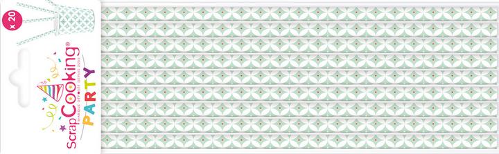 Produktbild ScrapCooking Trinkhalme Papier, 20 Stk. "Rosetten hellgrün" (20 x)