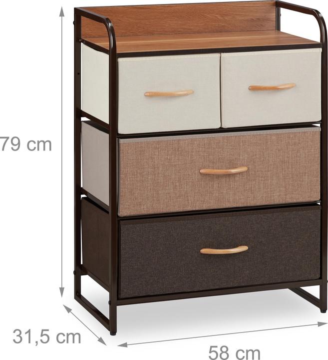 Productafbeelding Relaxdays Ladekast (58 x 31,5 x 79 cm)