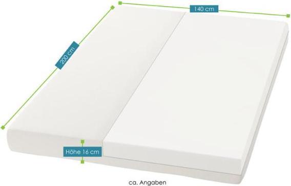 Actual product image Juskys Cold foam mattress (140 x 200, Foam core)