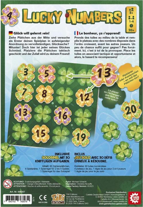 Produktbild Game Factory Lucky Numbers (Deutsch)