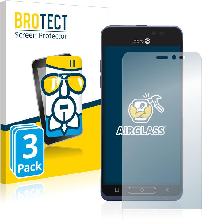 Actual product image BROTECT AirGlass Glass (3 Piece, Doro 8035)