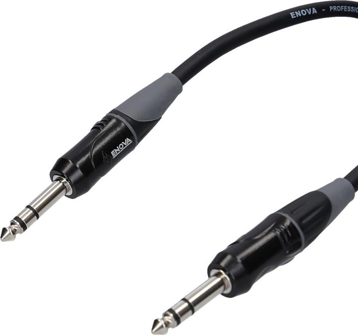 Immagine prodotto Enova Cavo jack to jack, 6,35mm 1/4 ", 3 poli, 1m (1 m)