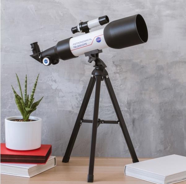 Actual product image Nasa Thumbs up! Telescope are telescope and with tripod white